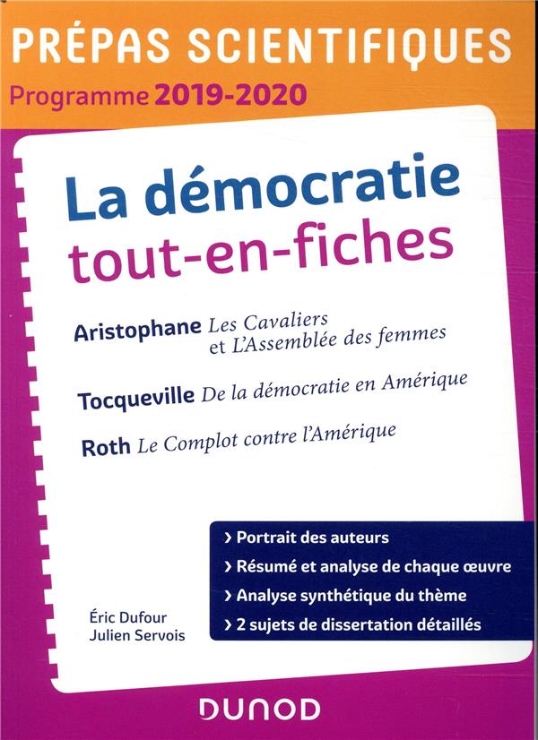 - LA DEMOCRATIE TOUT-EN-FICHES - PREPAS SCIENTIFIQUES - PROGRAMME 2019-2020 - LA DEMOCRATIE TOUT-EN-FICHES - PREPAS SCIENTIFIQUES - PROGRAMME 2019-2020